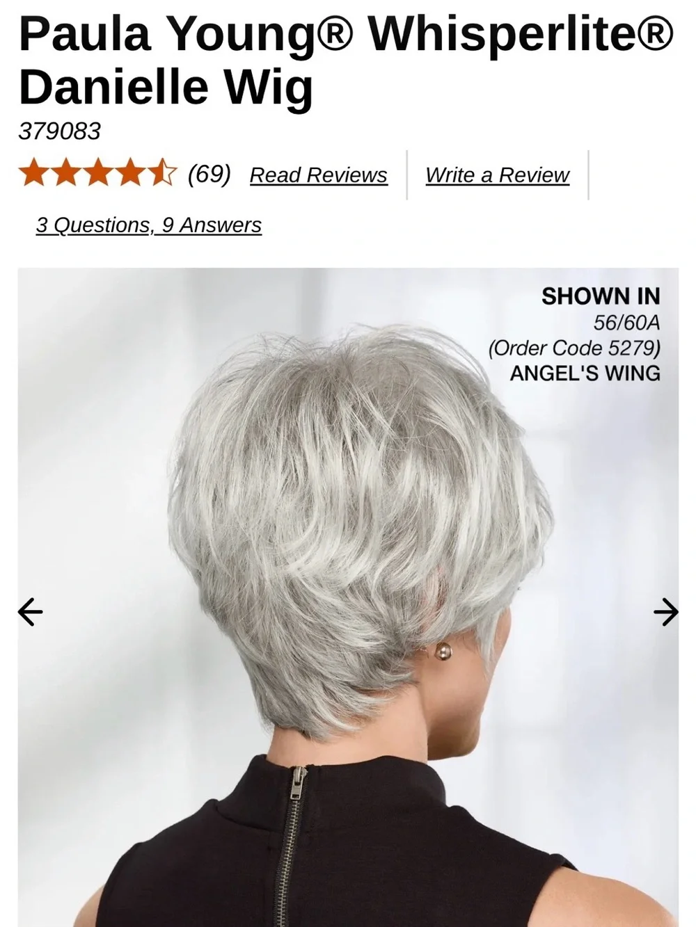 NEW PAULA YOUNG DANIELLE WIG Color “Angels Wing”